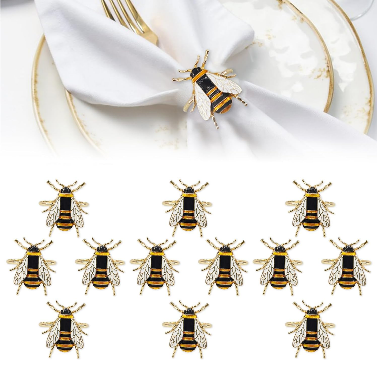 Abeja Black & Gold