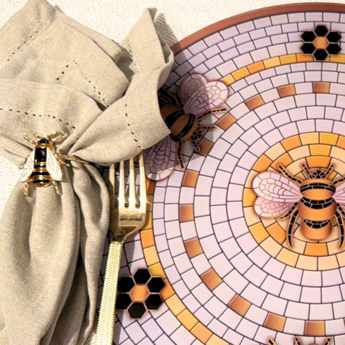 Abeja Black & Gold
